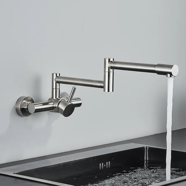Robinet d'évier de cuisine brossé en acier inoxydable 304 – vue 3