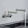 Robinet d'évier de cuisine brossé en acier inoxydable 304 – vue 3