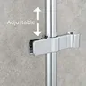 Support de pommeau de douche à ciseau – vue 3