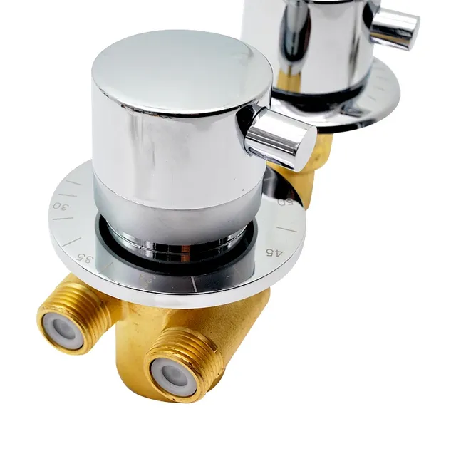 Robinet de douche thermostatique en laiton – vue 7