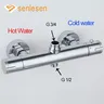 Mitigeur thermostatique mural douche baignoire chromé… – vue 2