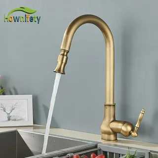Robinet de cuisine Antique en laiton Europe