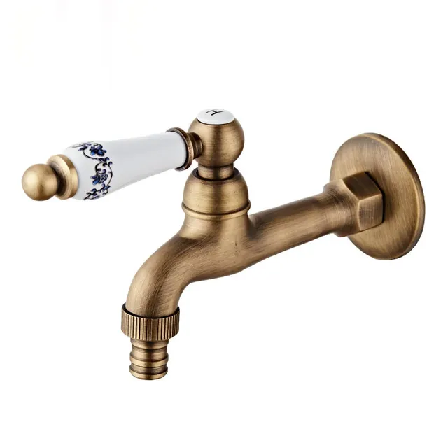 Robinet de lavabo en laiton Antique – vue 4