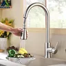 Rozin Nickel brossé robinet de cuisine monotrou retirer… – vue 1