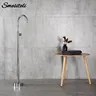 Mitigeur baignoire îlot pied laiton chromé noir… – vue 1