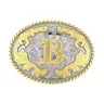 Forme narlettre ABCD-Z Western Cirboy boucle de ceinture… – vue 4