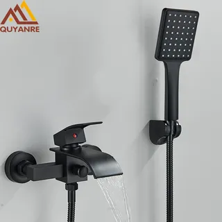 Robinet de baignoire noir mat