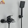 Robinet de baignoire noir mat – vue 1