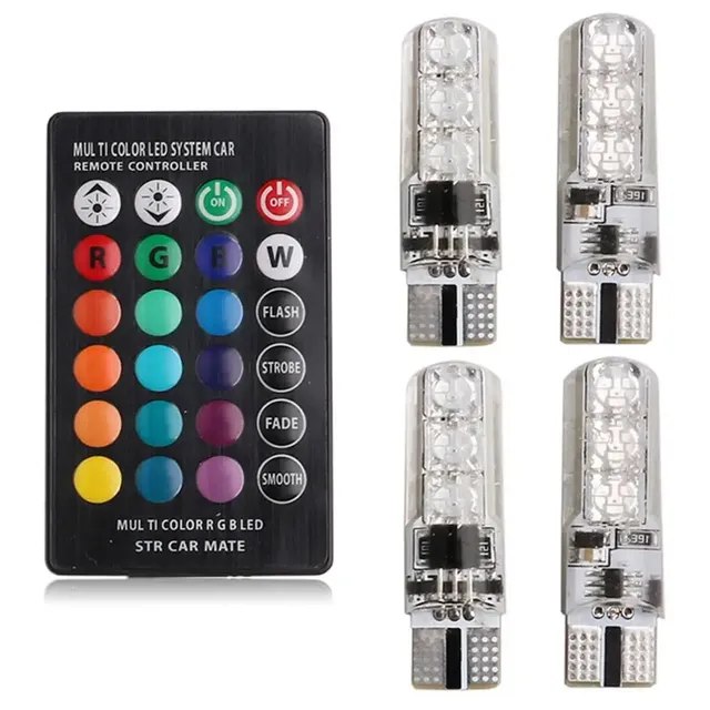 RGB T10 W5W Led 194 168 W5W 5050 SMD voiture dôme lampe… – vue 3