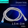 Tuyaux de douche en acier inoxydable, tuyau d&rsquo;immunisation, pommeau de douche étanche crypté, raccords de tuyau de raccordement de buse de tuyau d&rsquo;eau