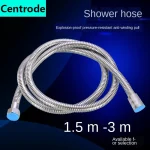 Tuyaux de douche en acier inoxydable, tuyau d&rsquo;immunisation, pommeau de douche étanche crypté, raccords de tuyau de raccordement de buse de tuyau d&rsquo;eau