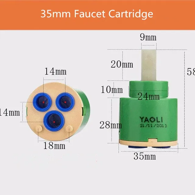 Cartouche robinet céramique durable fiable 35mm 40mm… – vue 2