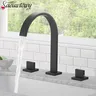 Robinet cascade de salle de bains noir – vue 2