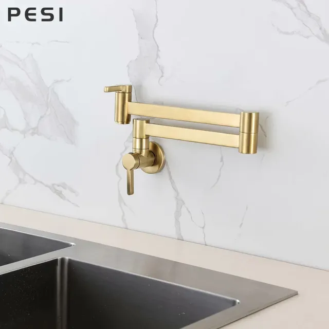 Robinet d'Eau Froide Simple en Or – vue 4