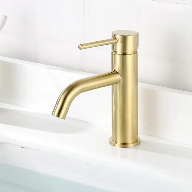 Robinet de lavabo de salle de bains blanc – vue 7
