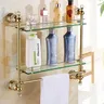 Ensemble d'accessoires de salle de bains en cristal et… – vue 4