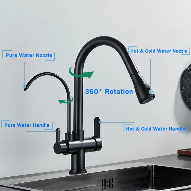 Robinet de cuisine à eau avec filtre à capteur tactile 2… – vue 4