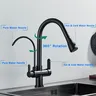 Robinet de cuisine à eau avec filtre à capteur tactile 2… – vue 4