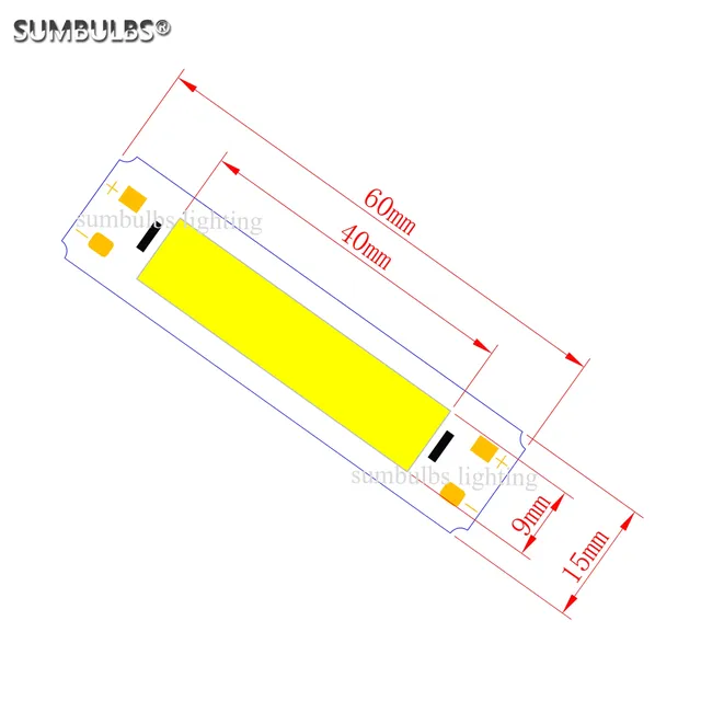 SUMBULBS 5V entrée cob led ampoule bande source de… – vue 6