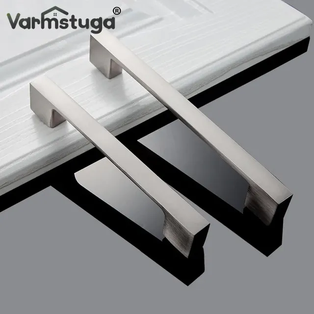Poignée meuble moderne aluminium brossé argenté profil… – vue 2