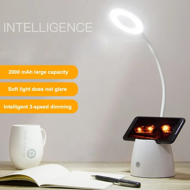 Lampe bureau LED rechargeable tactile réglable intensité… – vue 2