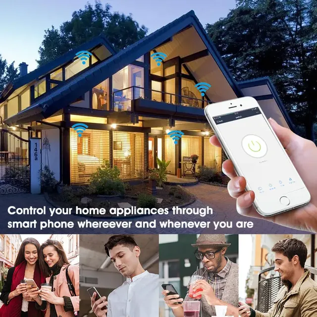 Interrupteur mural intelligent Tuya WiFi tactile… – vue 6