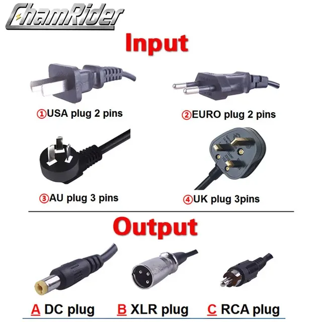 Chamrider 54.6V 4A chargeur de batterie au Lithium 48v… – vue 6