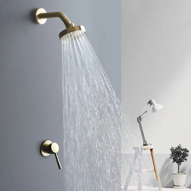 Fixateur de salle de bains en or brossé – vue 3