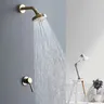 Fixateur de salle de bains en or brossé – vue 3