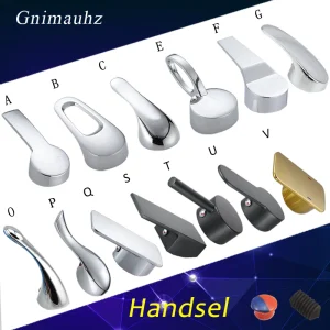 Poignée de commutateur de robinet chaud-froid pour cuisine et salle de bains, mitigeur de lavabo en or noir de 35mm/40mm, couvercle de remplacement, accessoires de robinet de douche