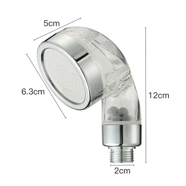 Pommeau douche main filtrant plastique transparent… – vue 2