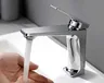 Mitigeur lavabo monocommande robinet contemporain doré… – vue 4