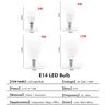3W 6W 9W 12W 15W 18W 20W LED ampoule lampes E27 E14… – vue 5