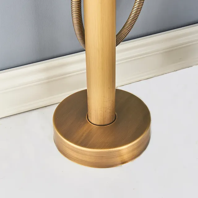 Robinet de baignoire monté au sol en laiton Antique – vue 4