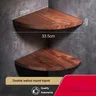 Ensemble accessoires salle bain mural bois noyer métal… – vue 5