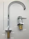 Robinet de lavabo salle de bains tuyau super long deux… – vue 7