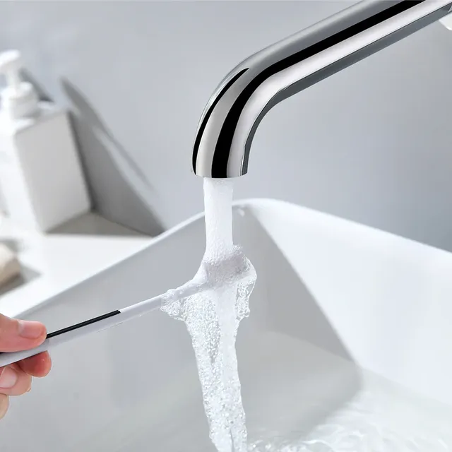 Robinet de lavabo noir mat mitigeur chaud et froid – vue 6