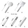 Ensemble de douche à main en acier inoxydable brossé – vue 1