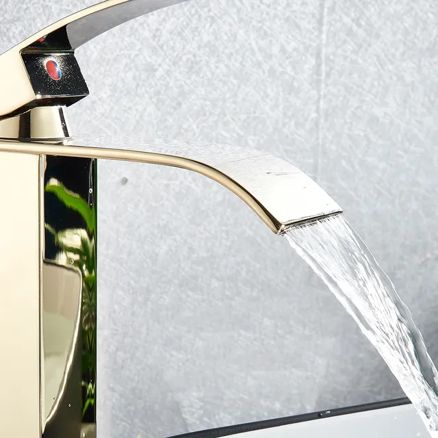 Robinet mitigeur lavabo vasque monocommande bec cascade… – vue 4