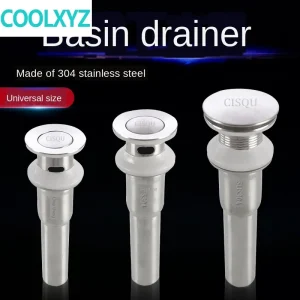 Évier de lavabo en acier inoxydable 304, réplique du long égouttoir rebondissant