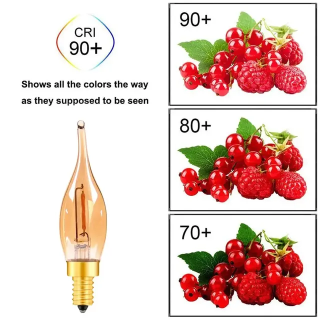 Ampoule à Filament LED C22 à intensité variable E14 0.5W – vue 5