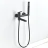 Système de douche de bain en or brossé – vue 3