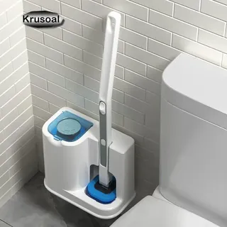 Brosse de toilette murale avec tête de brosse de rechange