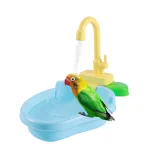 Baignoire pour perroquets, douche pour oiseaux, jouets de baignoire automatique pour perroquets, piscine avec robinet, mangeoire pour animaux de compagnie, ensemble de jeu de cuisine
