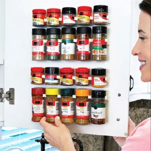 Porte-épices mural, organisateur et rangement de cuisine, Clip d&rsquo;articles, accessoires d&rsquo;étagère, crochets de porte d&rsquo;armoire suspendus, outils de support de pot