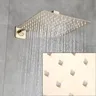 Ensemble de douche de bain à montage mural doré brossé – vue 5