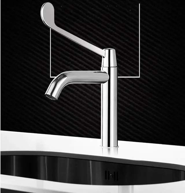 Robinet de lavabo Super long à levier unique en laiton… – vue 4