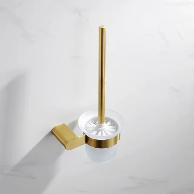 Accessoires de salle de bains en or brossé – vue 4