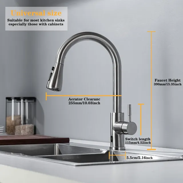Robinet de cuisine intelligent sans contact – vue 5