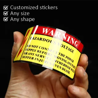 Autocollant de panneau de machine en PVC